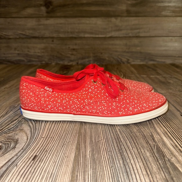 Skechers Shoes - Keds Red and White Dots Sneakers Red Laces Spring Summer Red White Blue Size 7.5